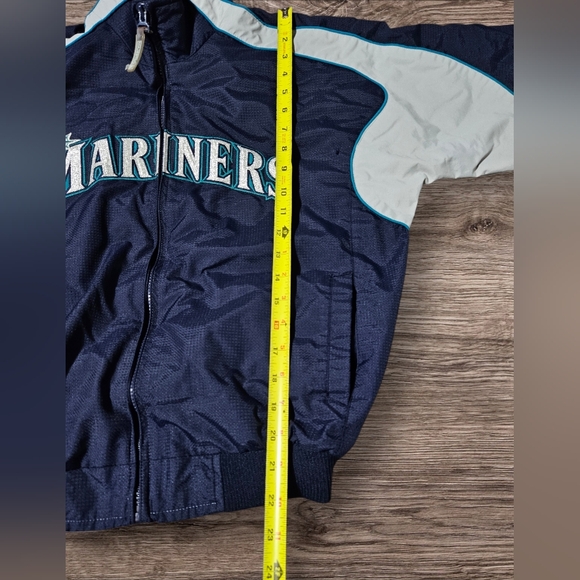 Mariners Baseball Jacket Authentic Majestic Therma Base Youth Sz Medium MLB Kids - Picture 9 of 12
